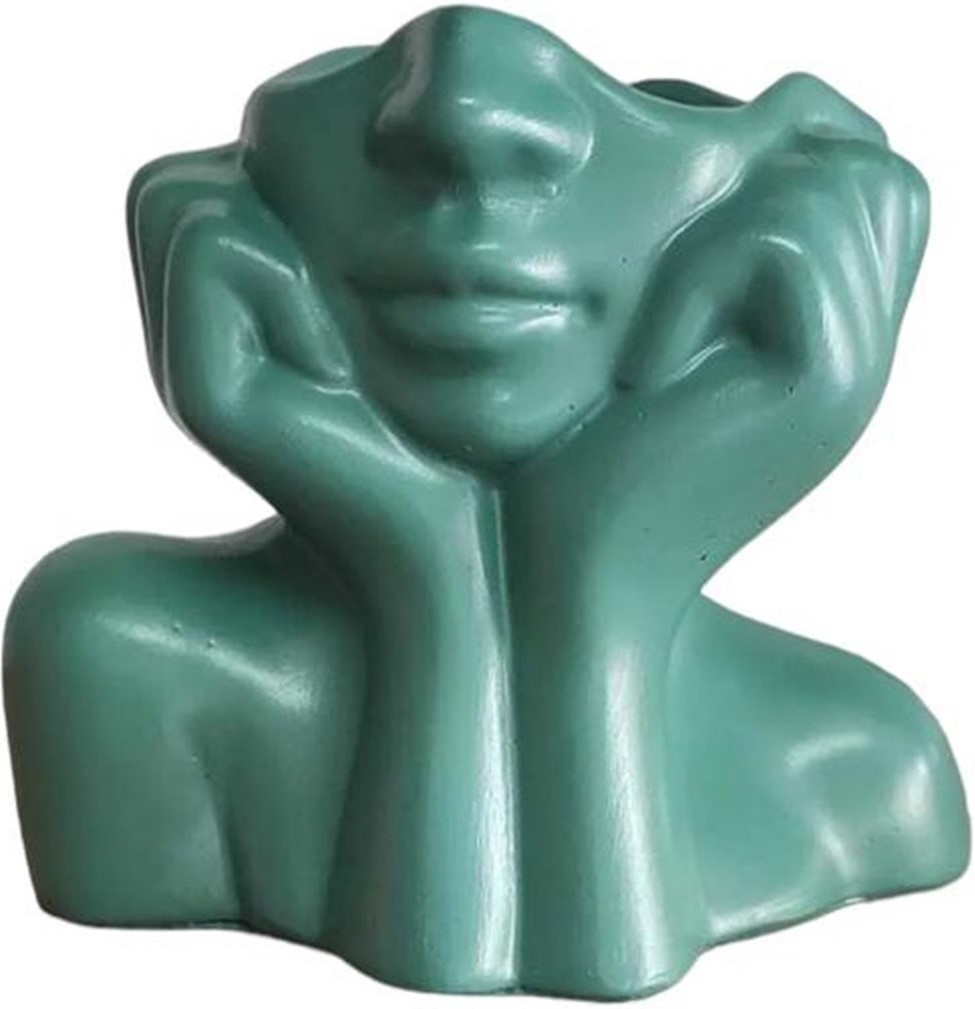 Revo vaas - Zeegroen