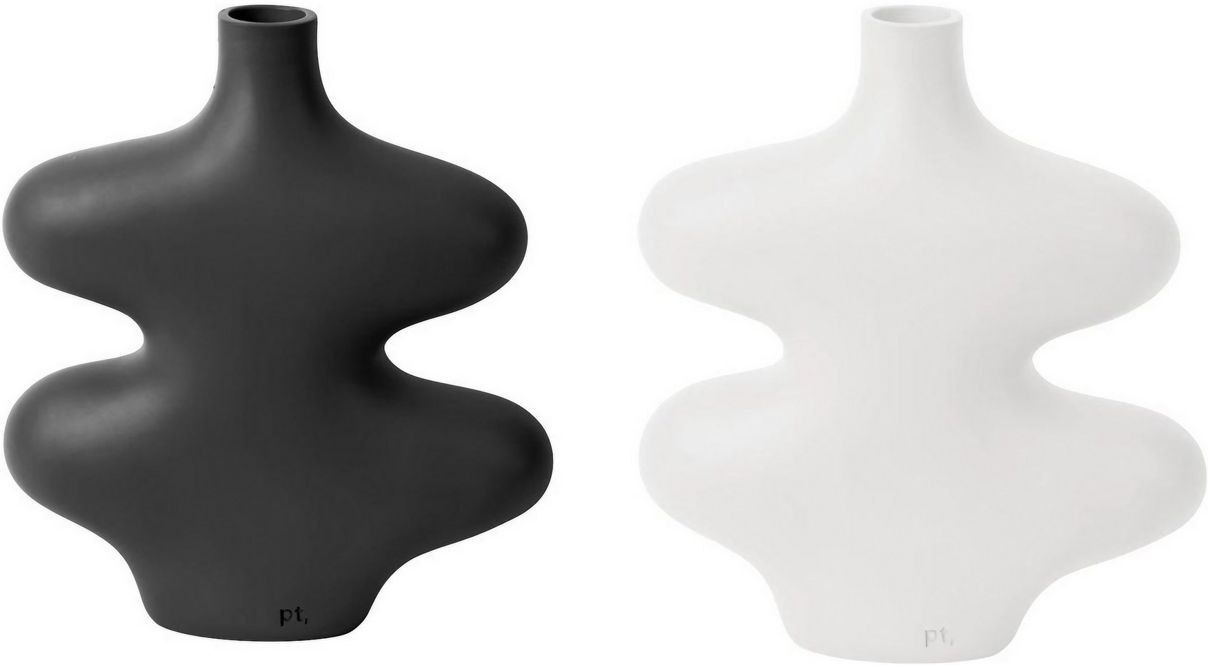 Arbo vazen - Wit/zwart