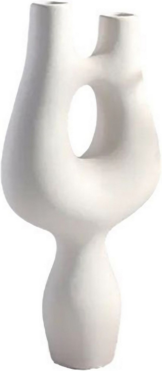 Garfo vaas - Wit