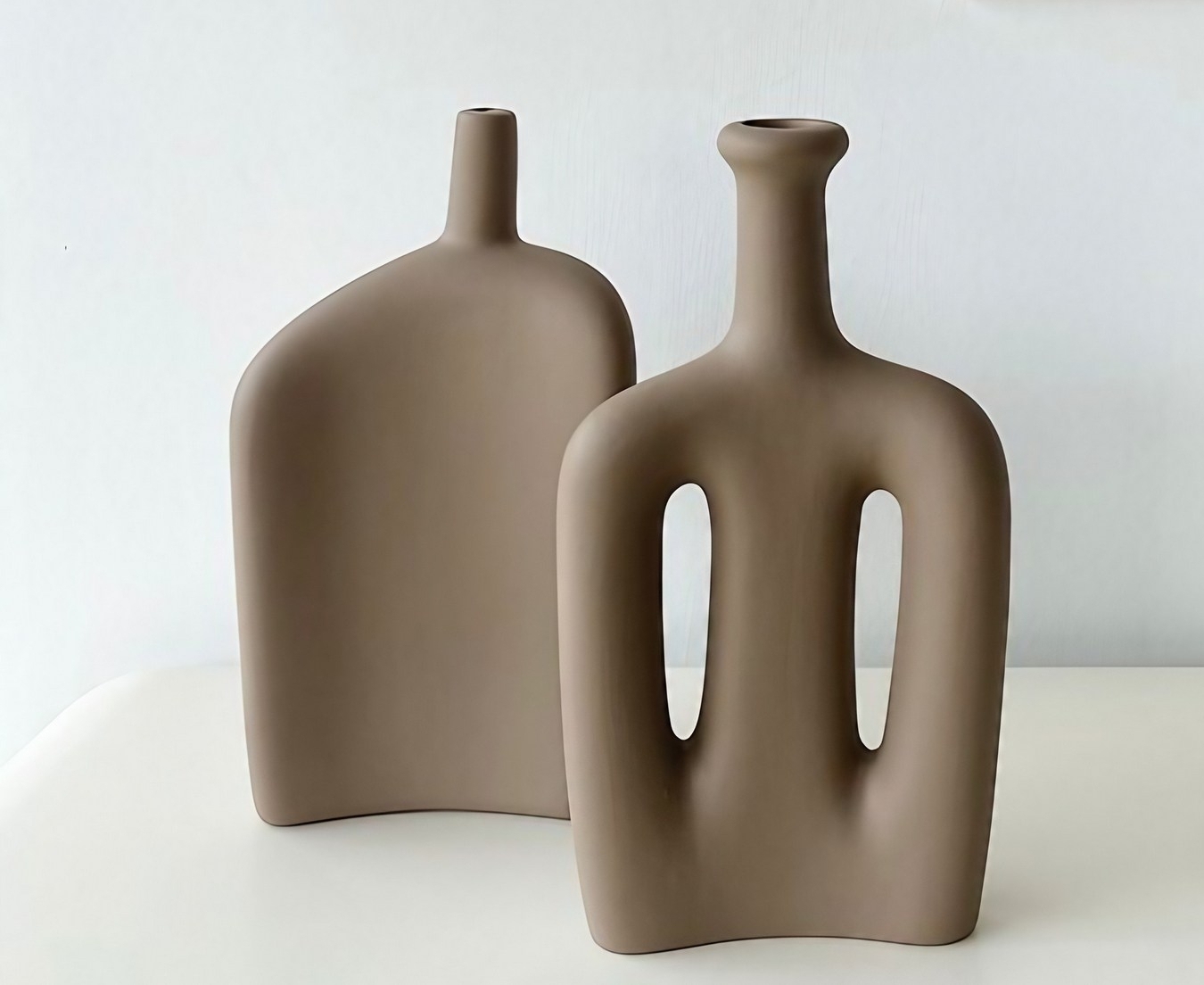 Fosi vaas - Lichtbruin