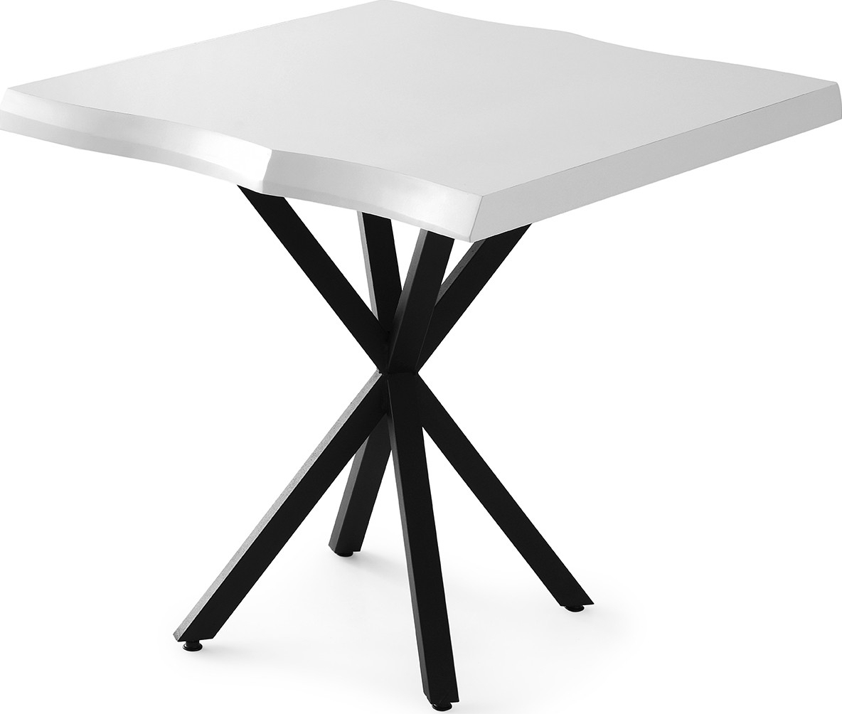 Safira matbord 80 cm - Vit