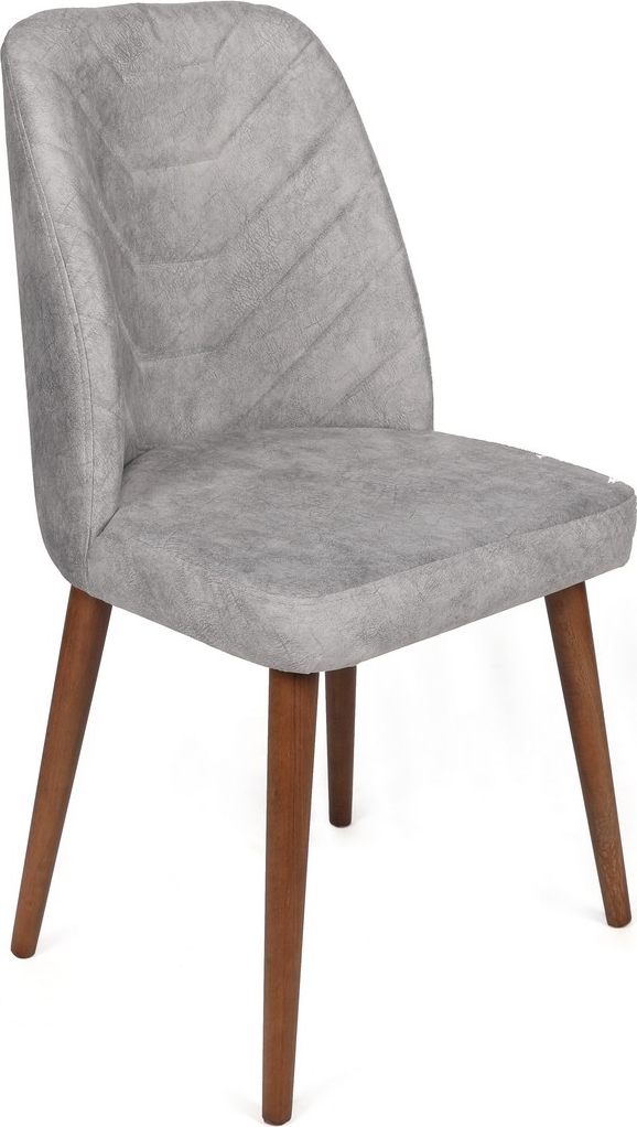 Dallas Eetkamerstoelenset - Grijs/Walnoot