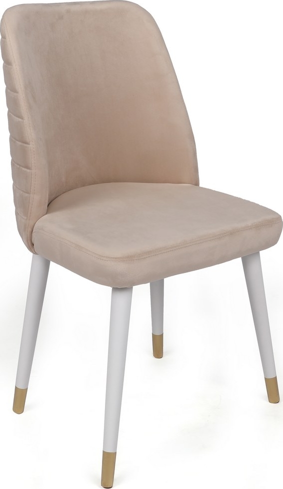 Hugo matstolsset - Cream/vit/guld