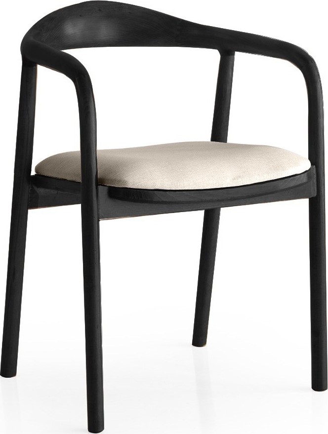 Padre matstol - Ljusgr�/svart