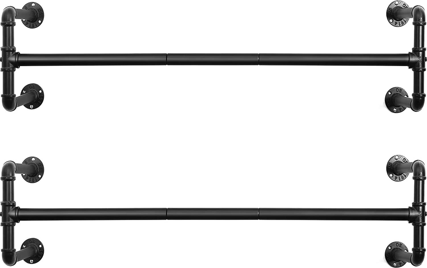 Kommend�r kl�dst�ng, 2-pack - Svart