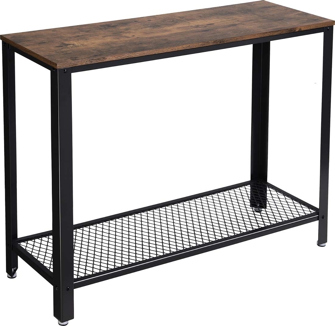 Freddie consoletafel 101,5 x 35 cm - Bruin/zwart Freddie consoletafel 101,5 x 35 cm - Bruin/zwart