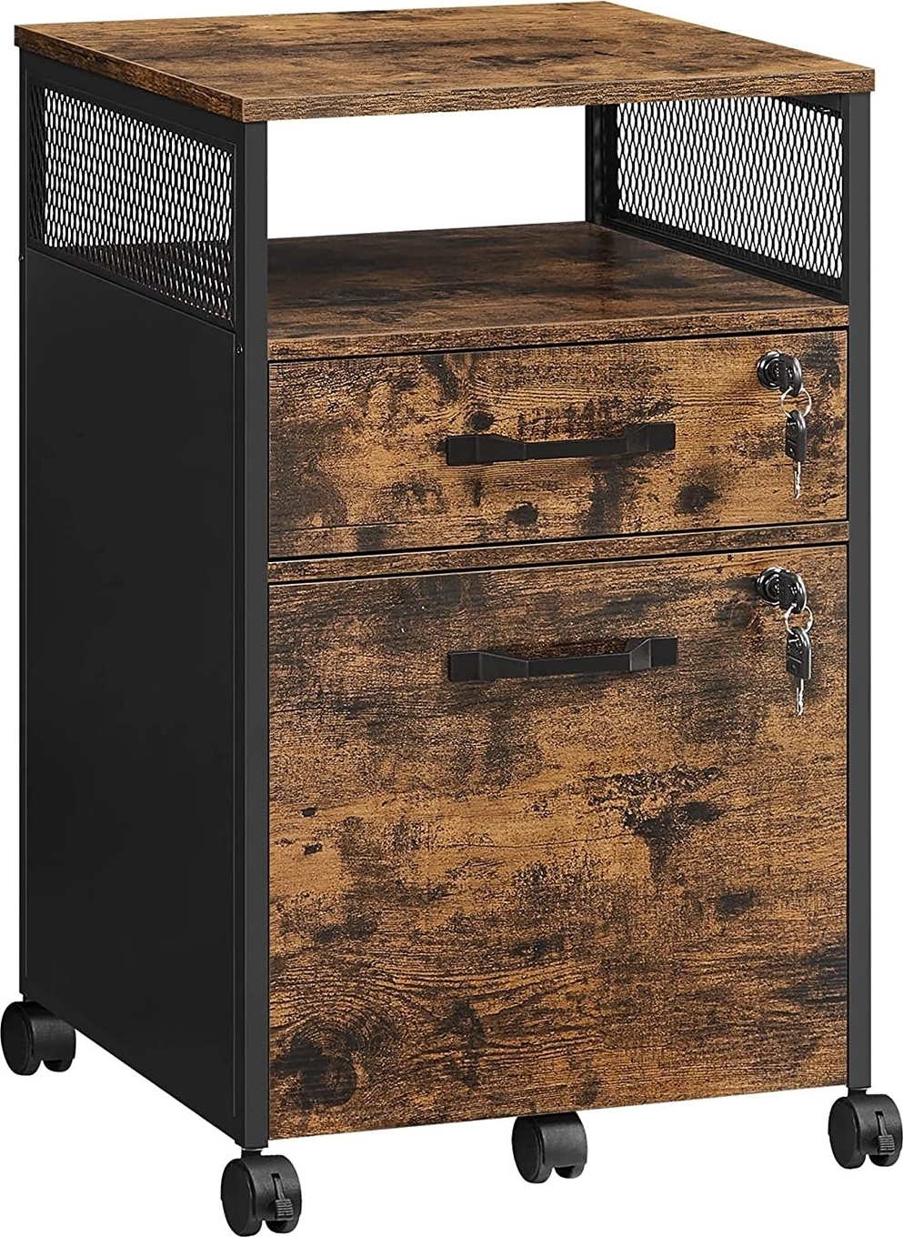 Astra arkivskåp 44 x 42 x 69 cm - Brun/svart Astra arkivskåp 44 x 42 x 69 cm - Brun/svart