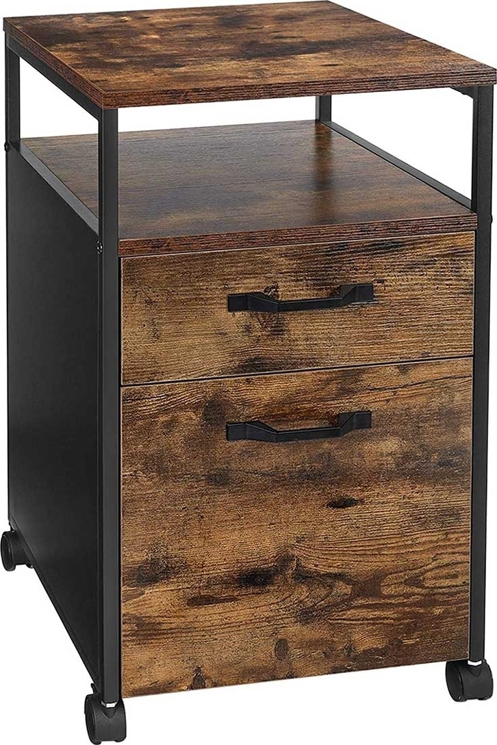 Belmont arkivsk�p - Brun/svart