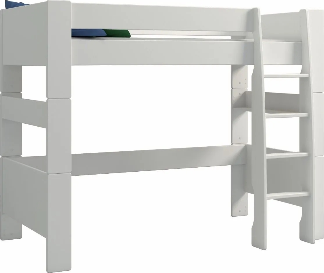 Voor kinderen hoge hoogslaper 90 x 200 cm - IJswit