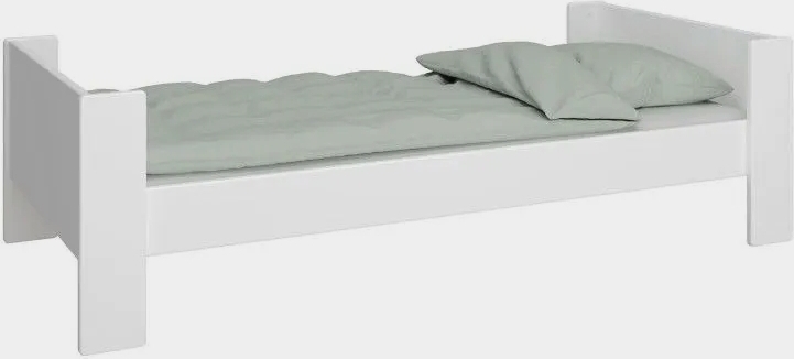 Voor kinderen eenpersoonsbed 90 x 200 cm - Zuiver wit