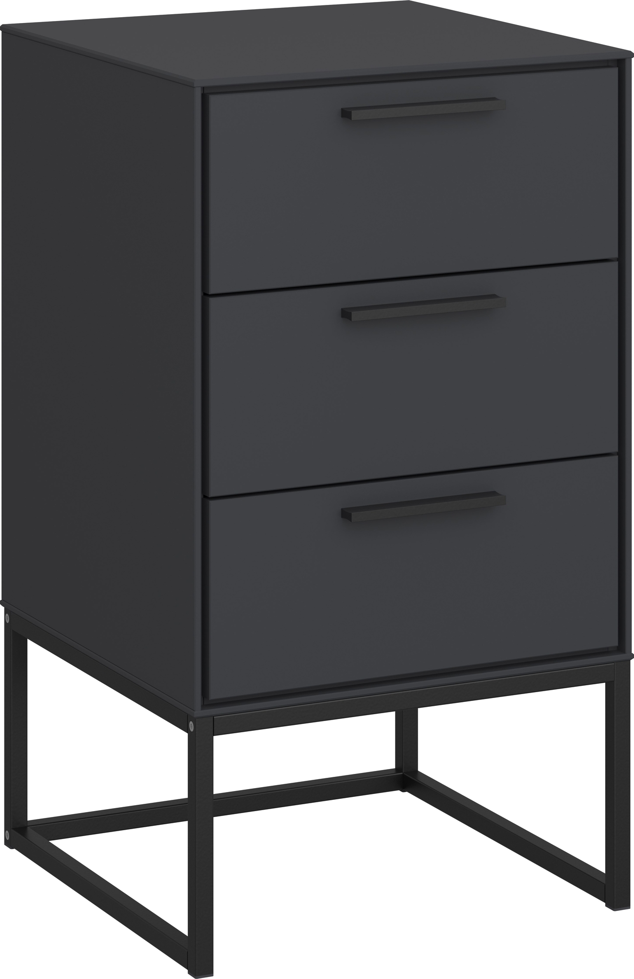 Slimline s�ngbord 3 - Gr�/svart