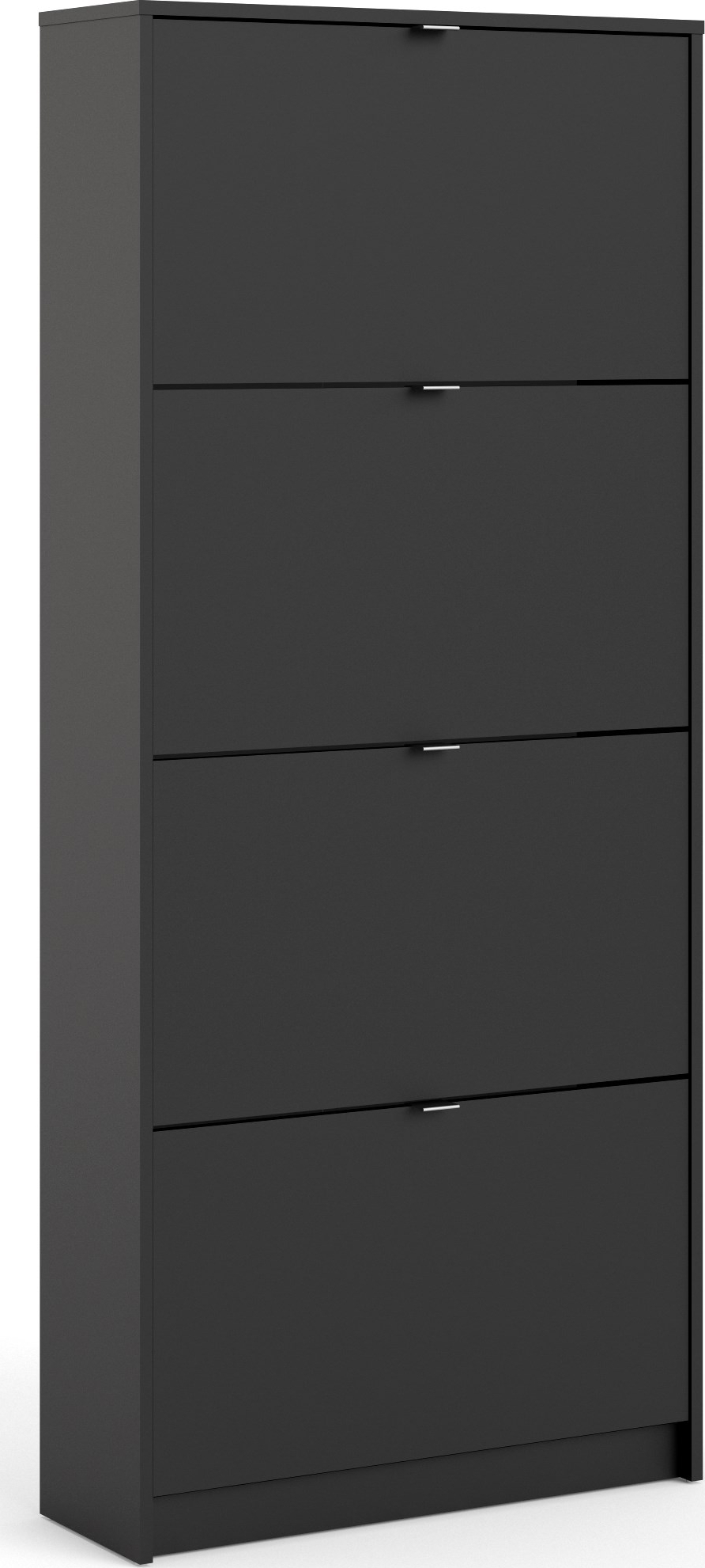 Shoes djupt skosk�p med 4 fack - Svart