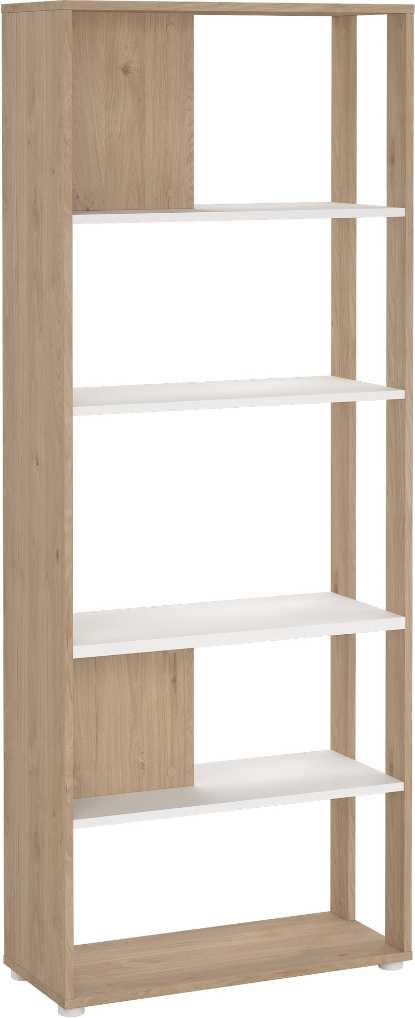 Sign bokhylla - Vit/hickory