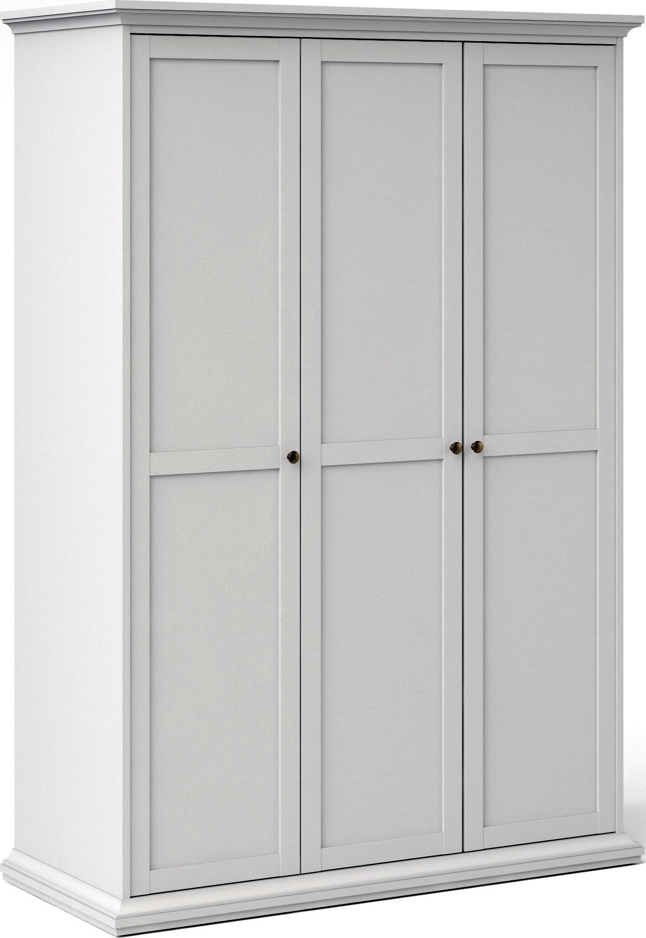 Paris garderob med 3 d�rrar - Vit