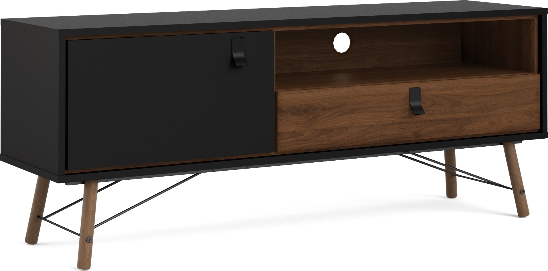 Mediabank Ry - Zwart/walnoot