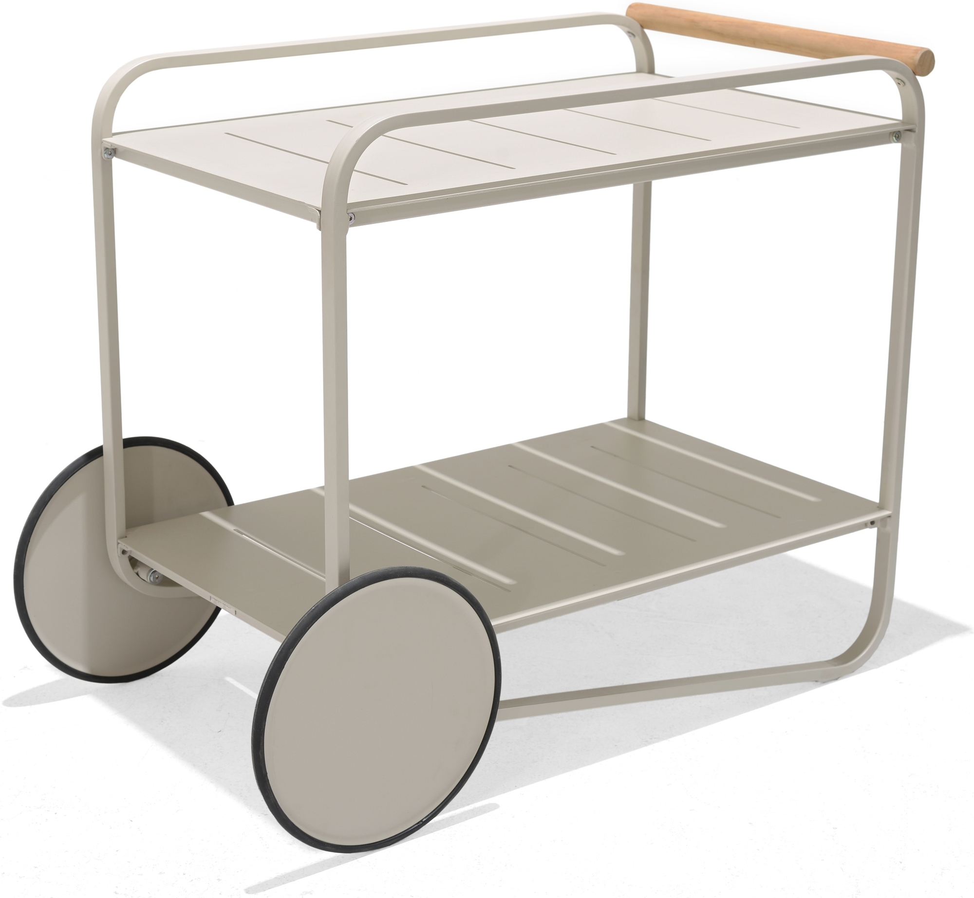 Lifestyle Garden Portals serveerwagen - Beige/teak Lifestyle Garden Portals serveerwagen - Beige/teak