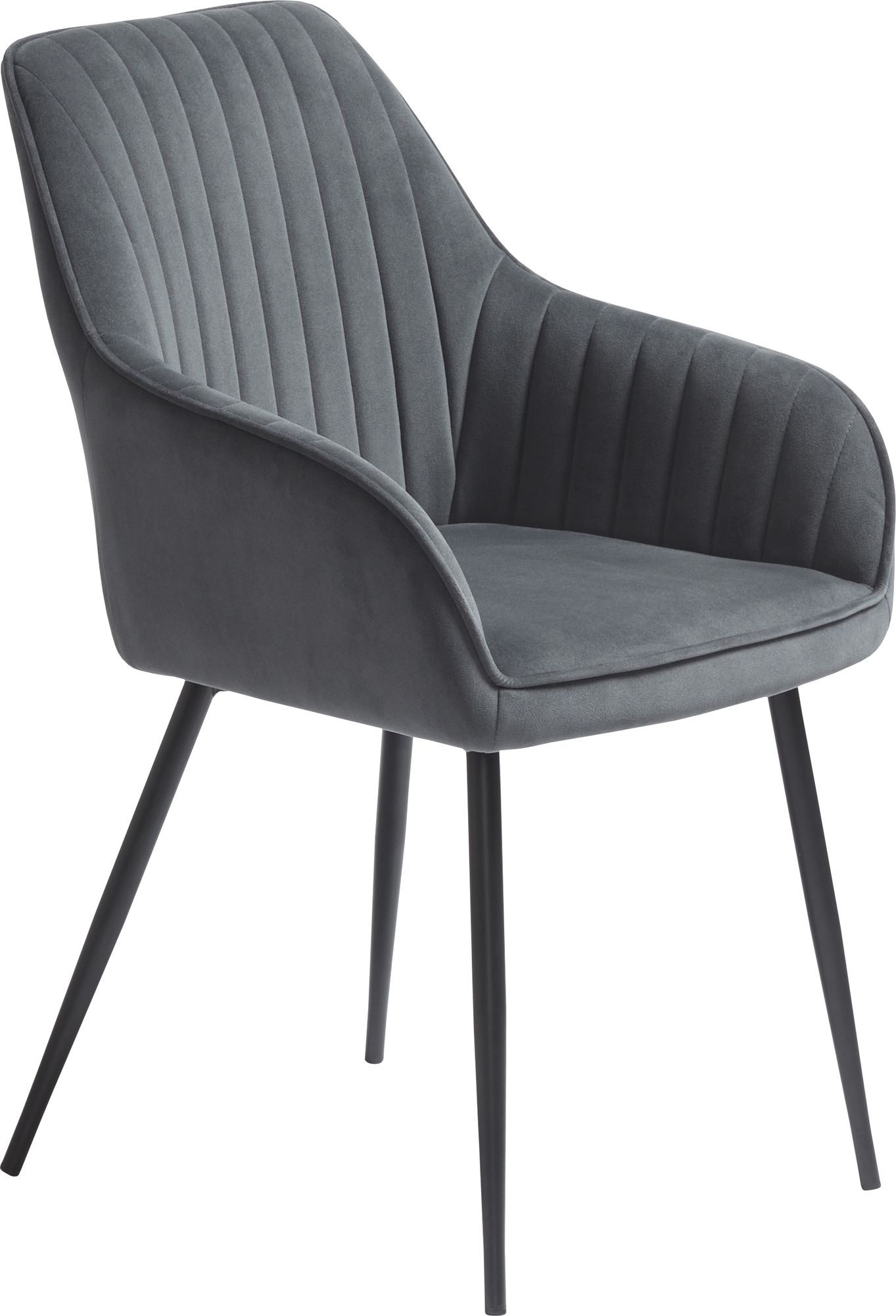 Boston Fauteuil in grijs fluweel Boston Fauteuil in grijs fluweel