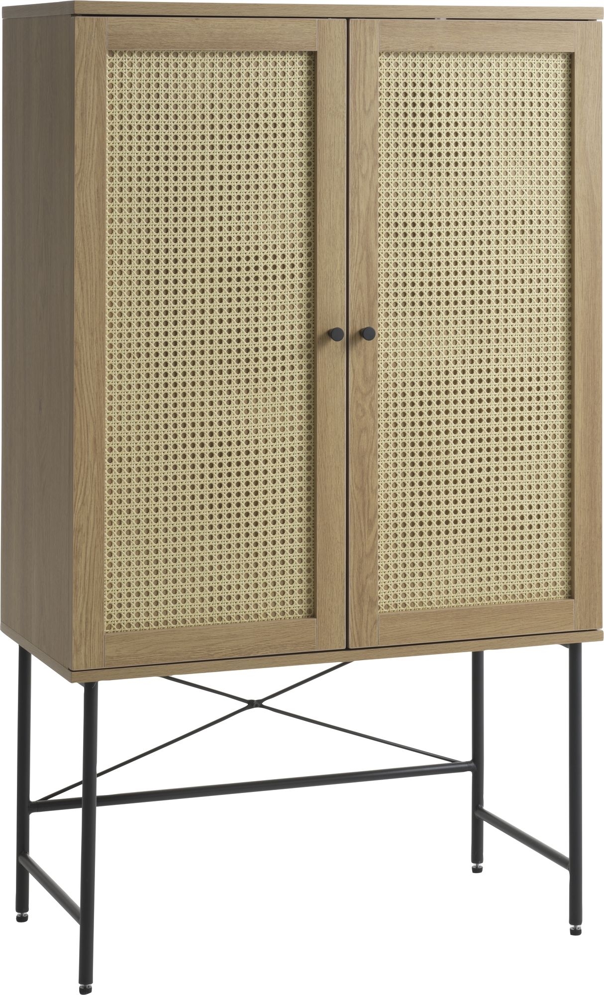 Menukast - Eiken/kunstrotan Menukast - Eiken/kunstrotan