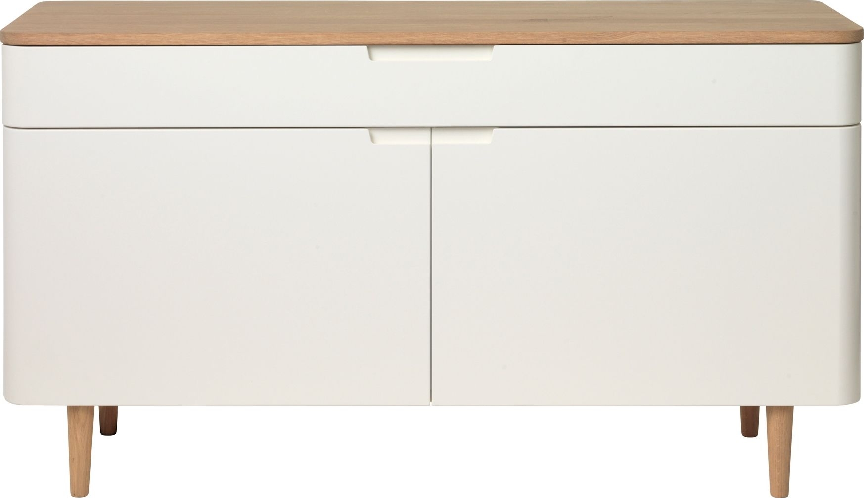 Odessa dressoir in geolied eiken en wit
