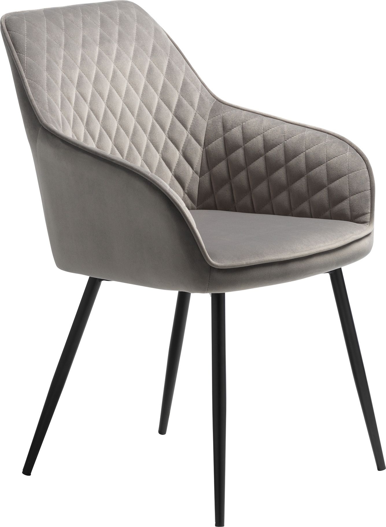 Florida Fauteuil in grijs fluweel Florida Fauteuil in grijs fluweel