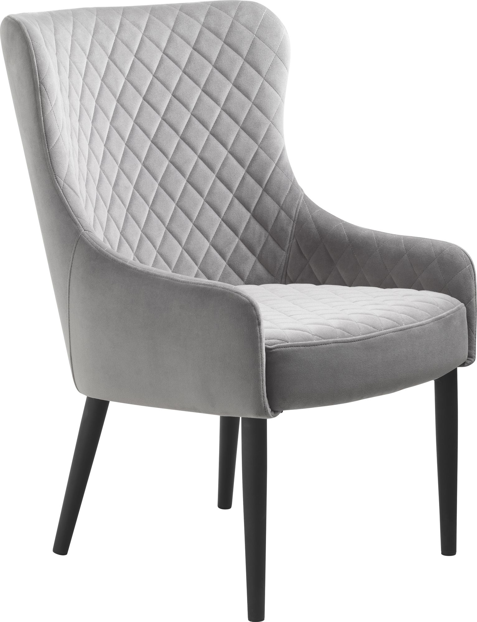 Baldor Lounge fauteuil in grijs fluweel