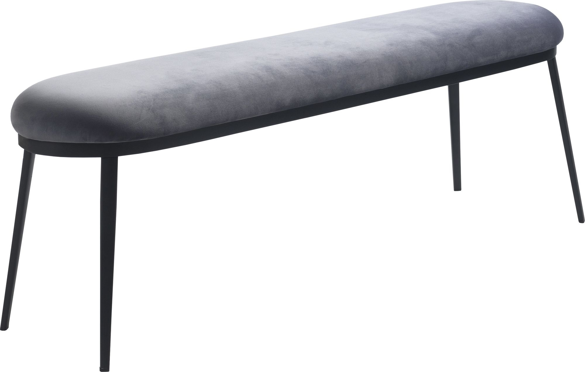 Billy bankje in grijs fluweel