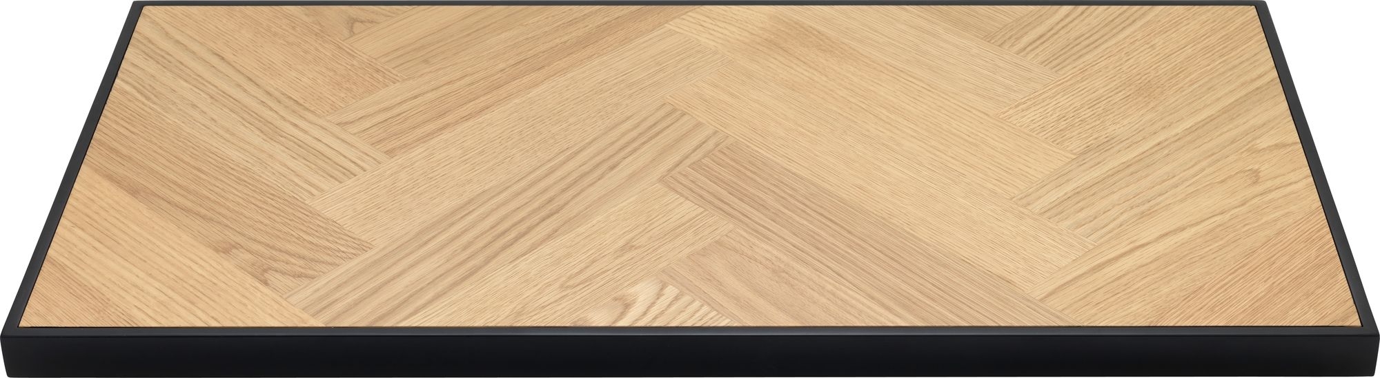 Fishbone till�ggsskiva 45 x 90 cm - Svart / Ek