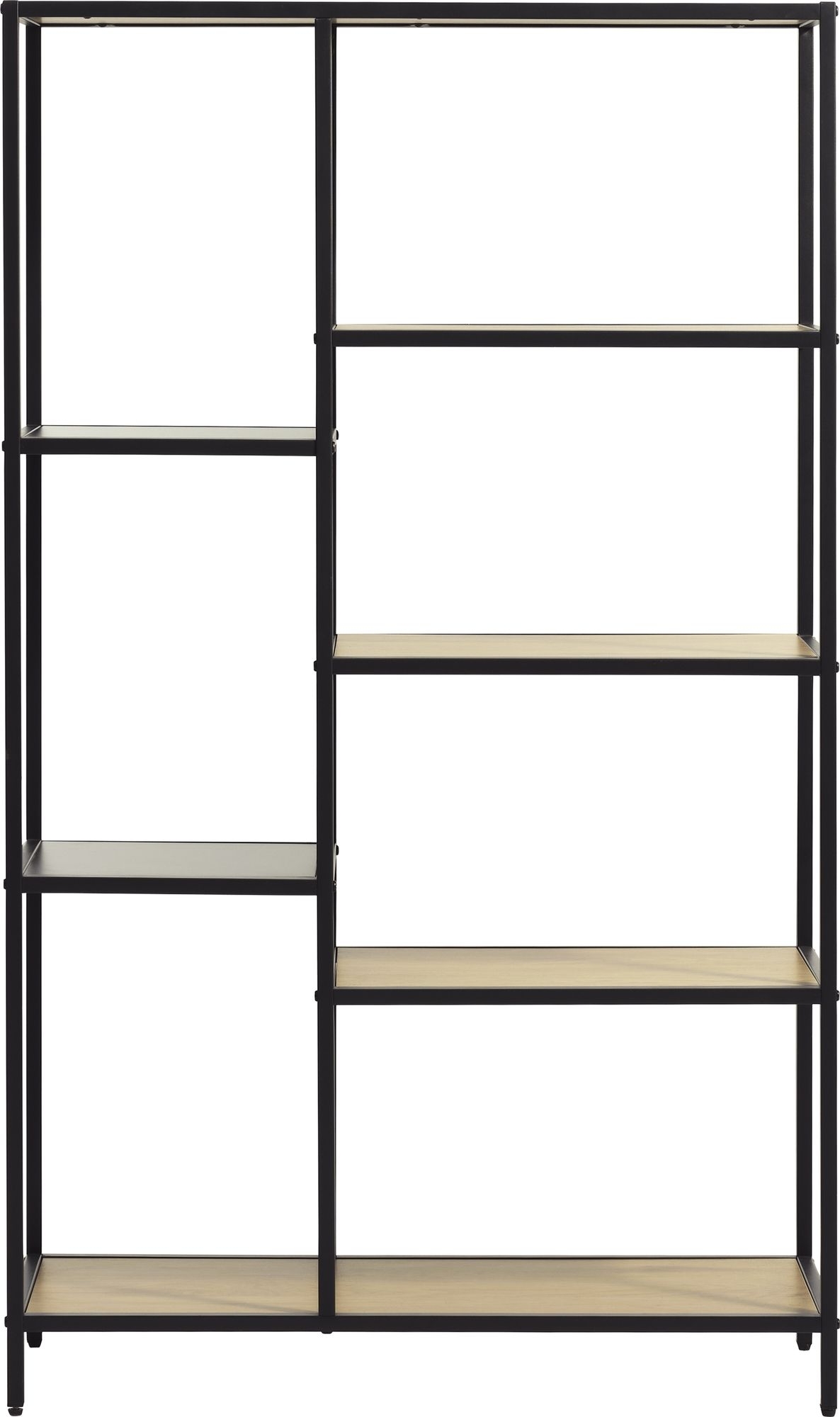 Medici bokhylla H146 cm - Ek/svart