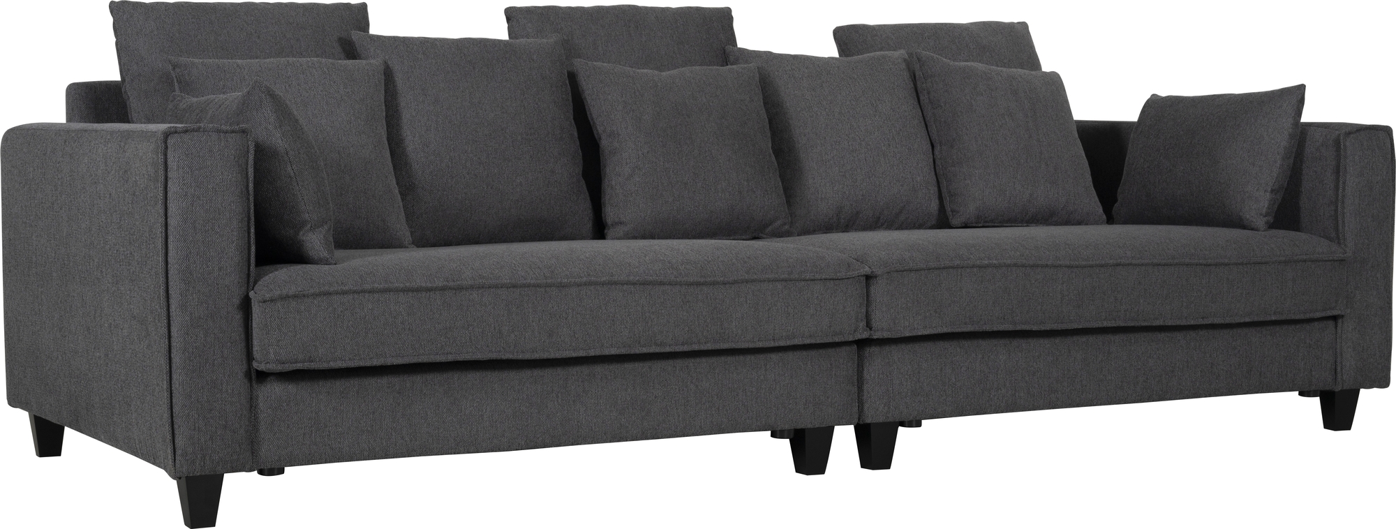 Bank 4-zits 270 cm antraciet stof - Brandy