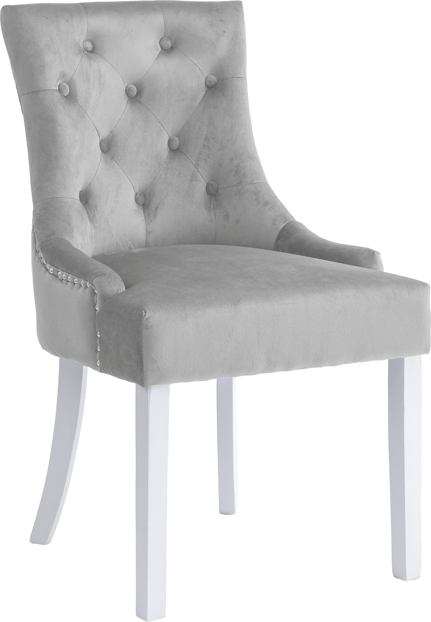 Matstol Tuva - Gr�beige sammet + Textilv�rd f�r m�bler