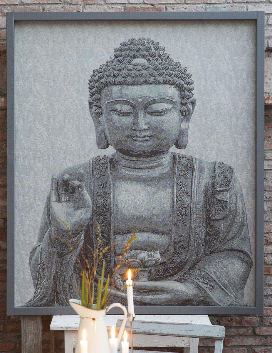 Buddha bonad 140 x 160 cm - Grå Buddha bonad 140 x 160 cm - Grå