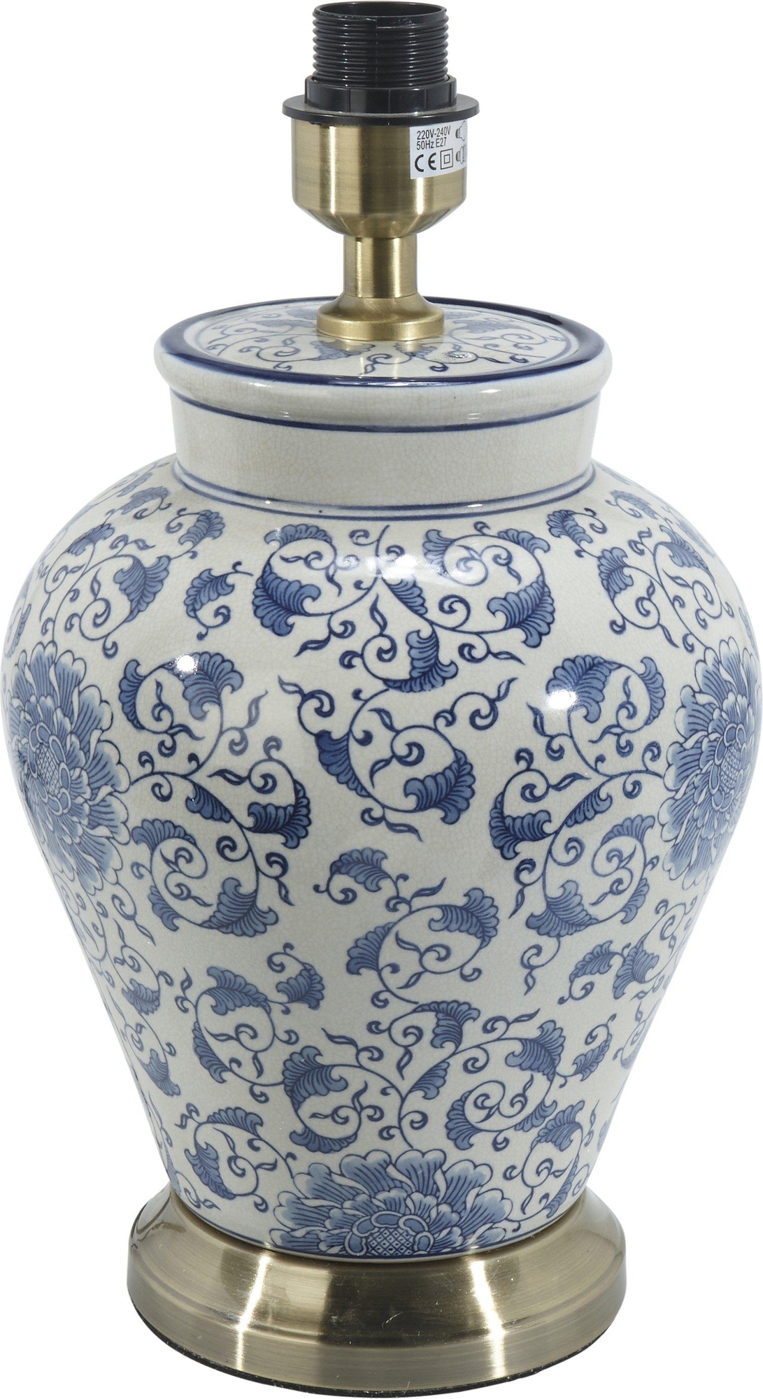 Fang Hong lampenvoet - Wit/Blauw - 38 cm