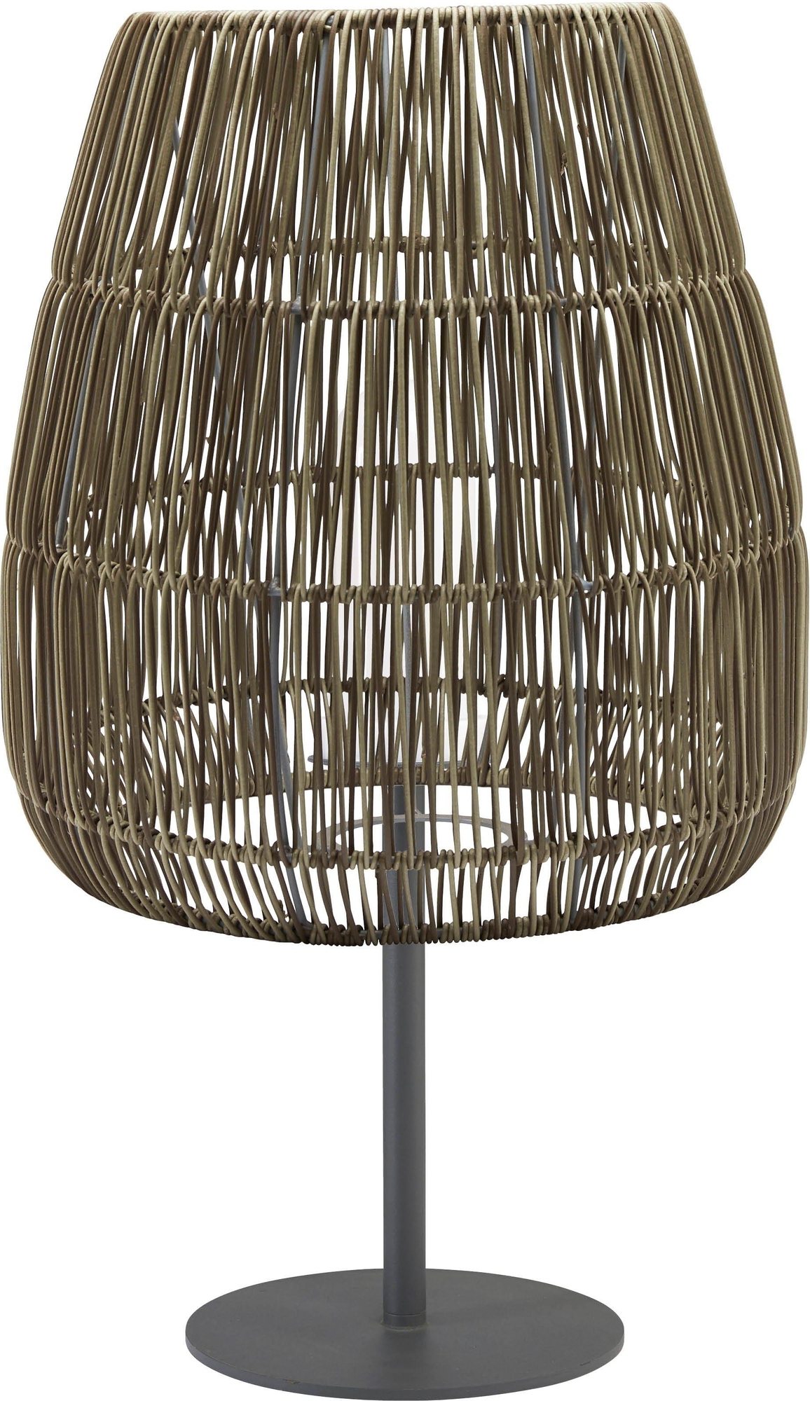 Agnar Saigon tafellamp voor buitengebruik - Kunstrotan/zwart - 71 cm