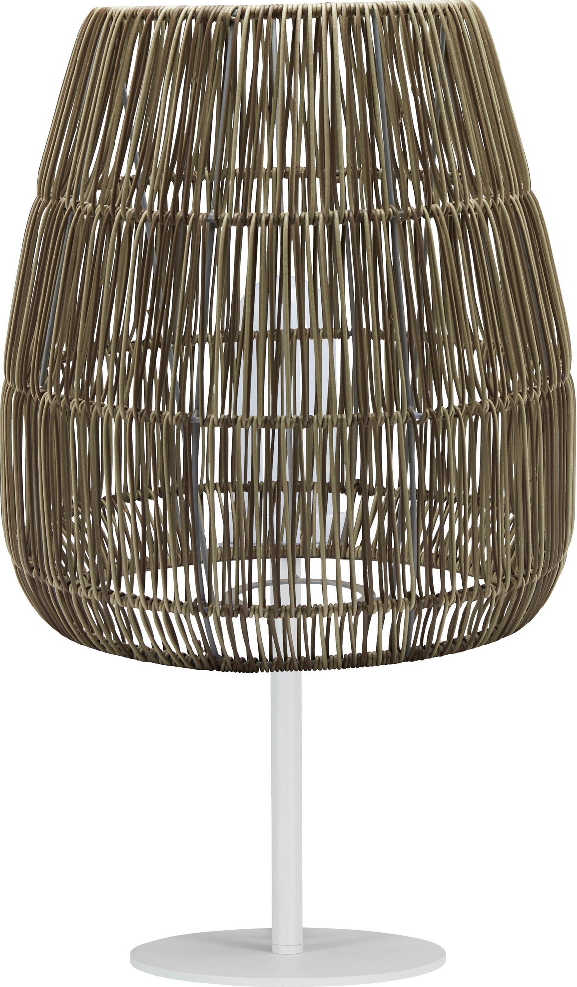 Agnar Saigon tafellamp voor buitengebruik - Kunstrotan/wit - 71 cm