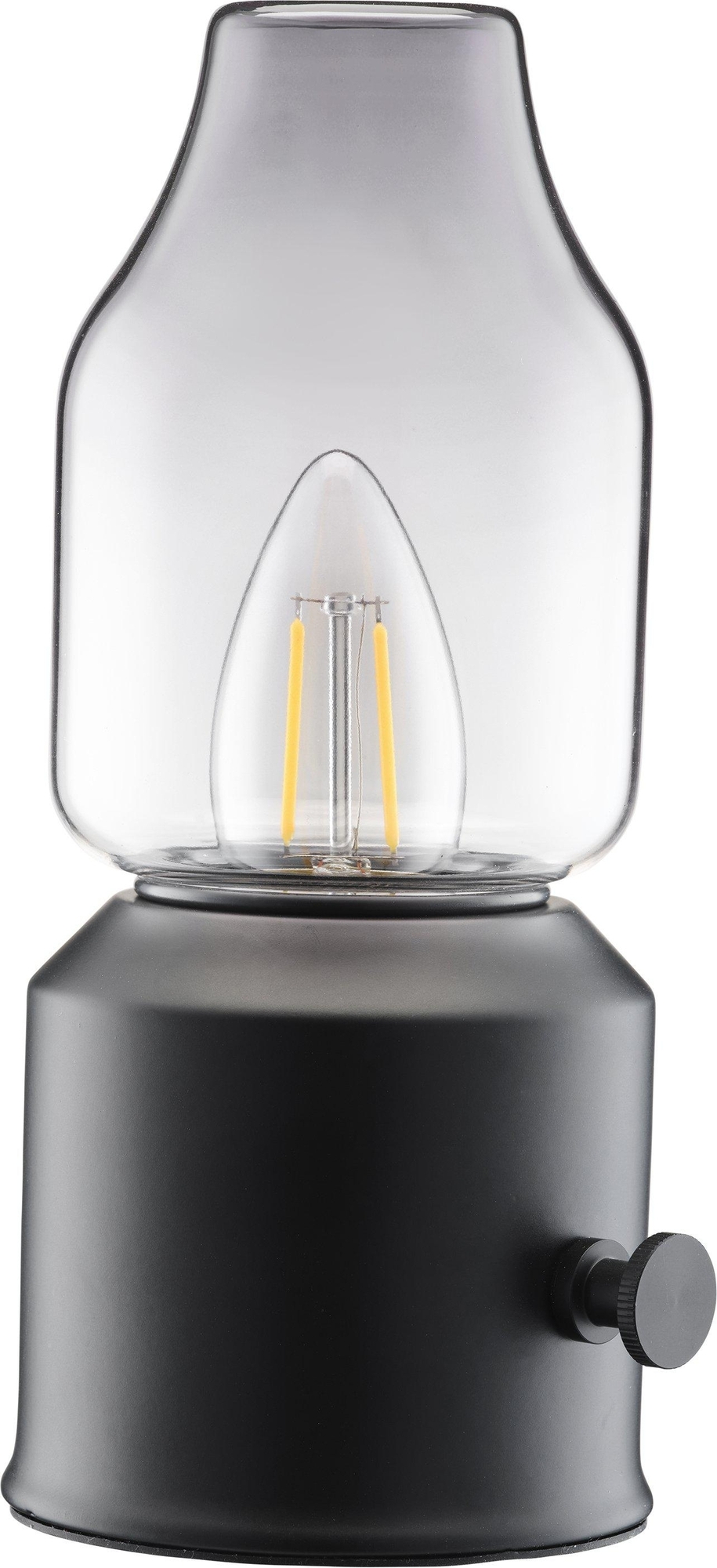 Listra oplaadbare tafellamp - Zwart - 20 cm Listra oplaadbare tafellamp - Zwart - 20 cm