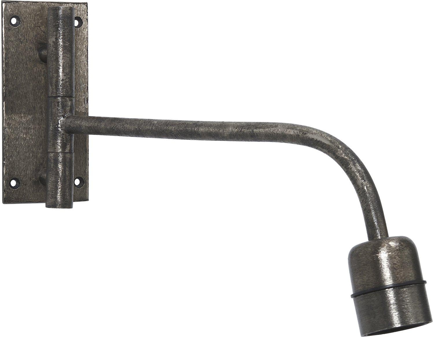 Voet wandlamp - Zilver - 34 cm