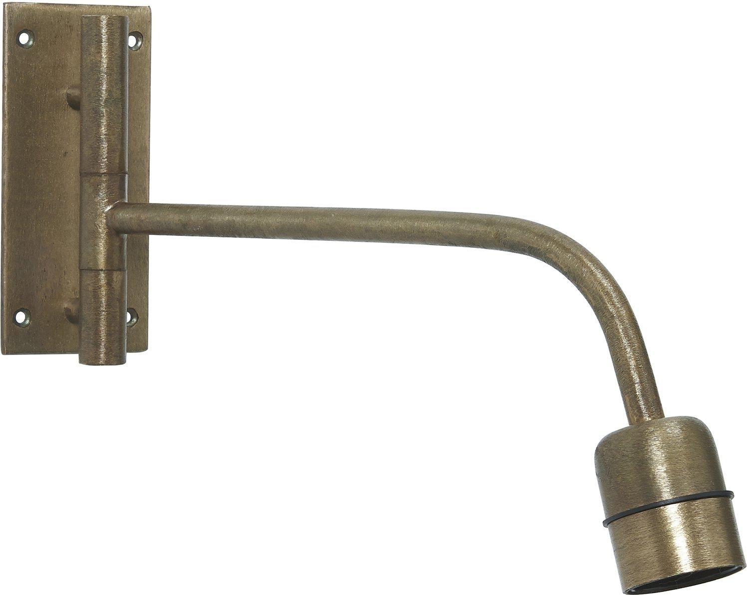 Voet wandlamp - Goud - 34 cm