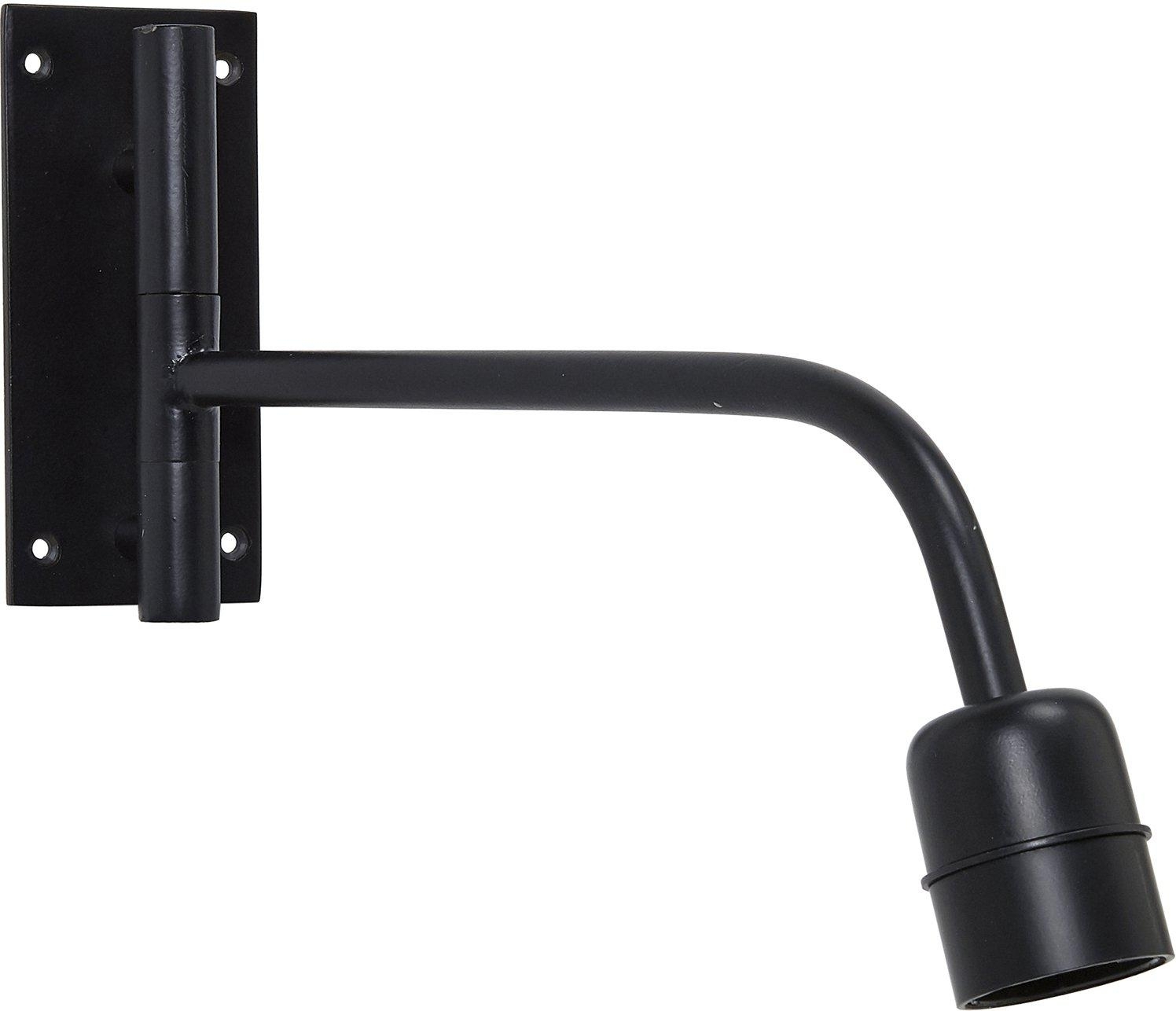 Voet wandlamp - Zwart - 34 cm