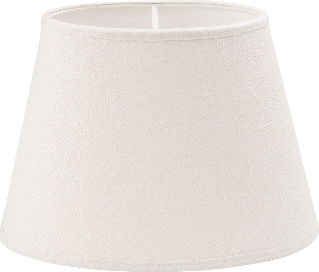Ovale Linnen lampenkap - Gebroken wit