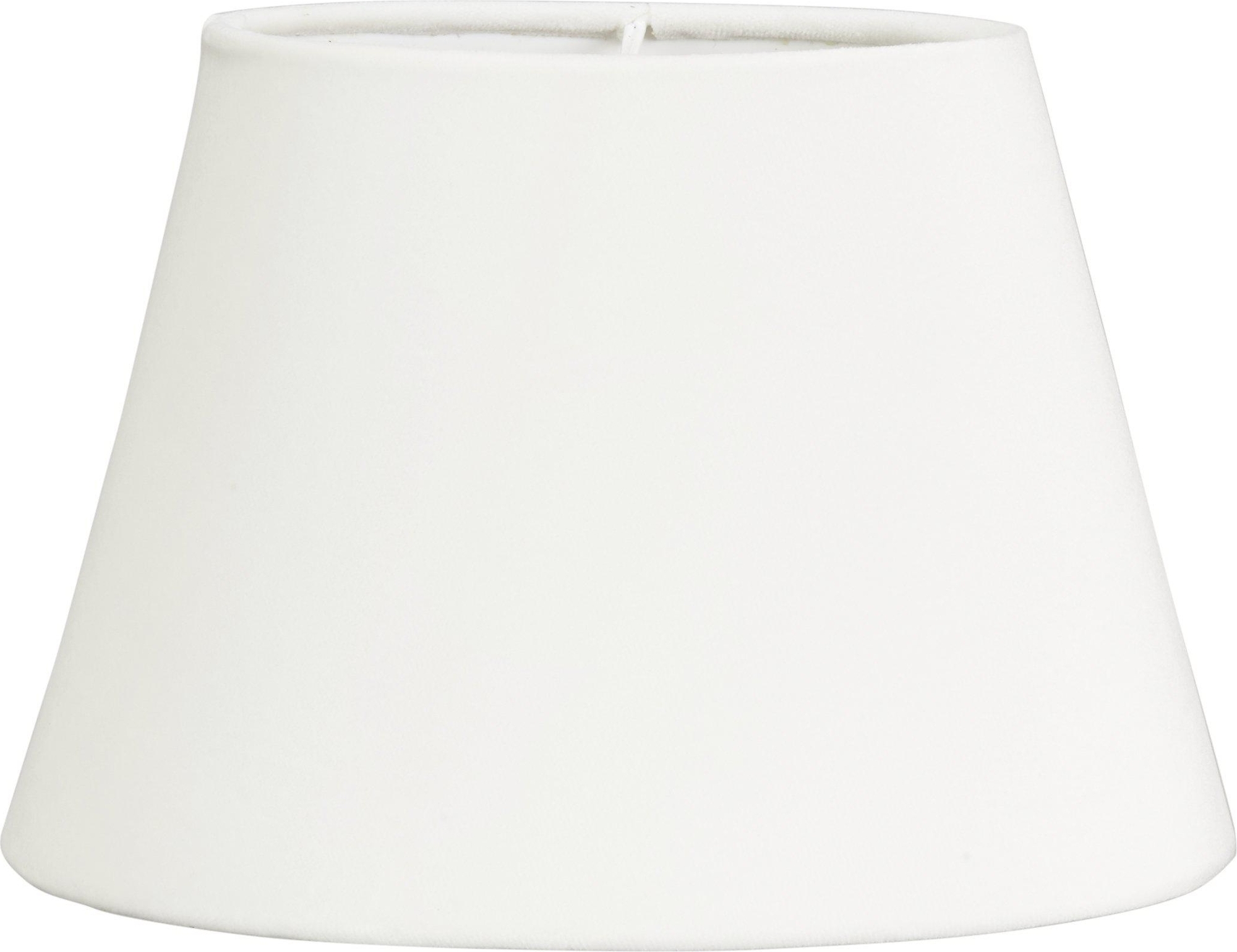 Ovale fluwelen lampenkap - Wit Ovale fluwelen lampenkap - Wit