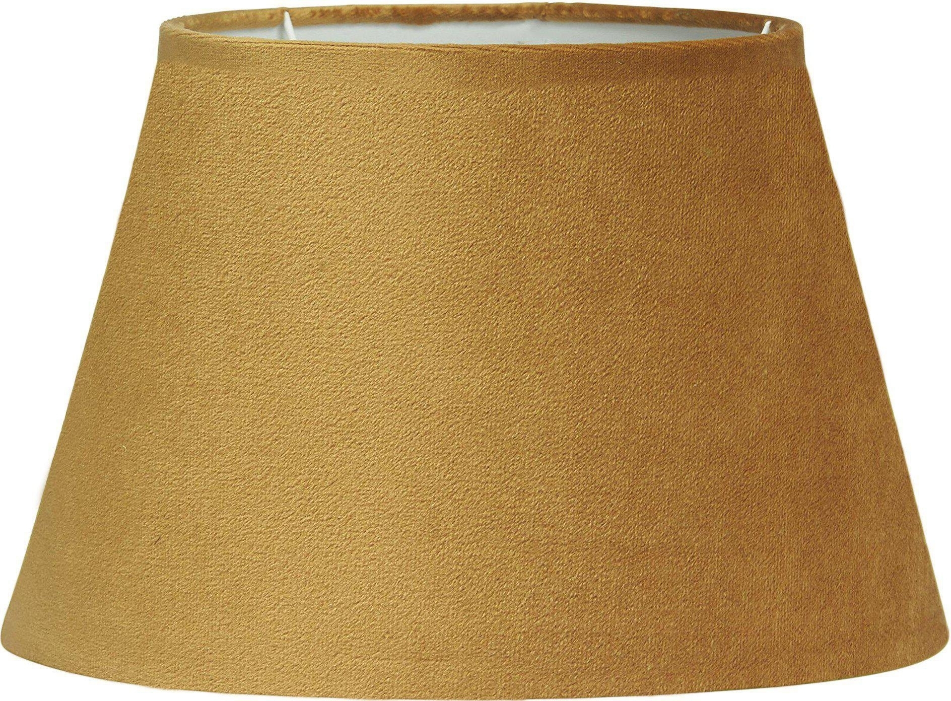 Ovale fluwelen lampenkap - Leeuwgeel Ovale fluwelen lampenkap - Leeuwgeel