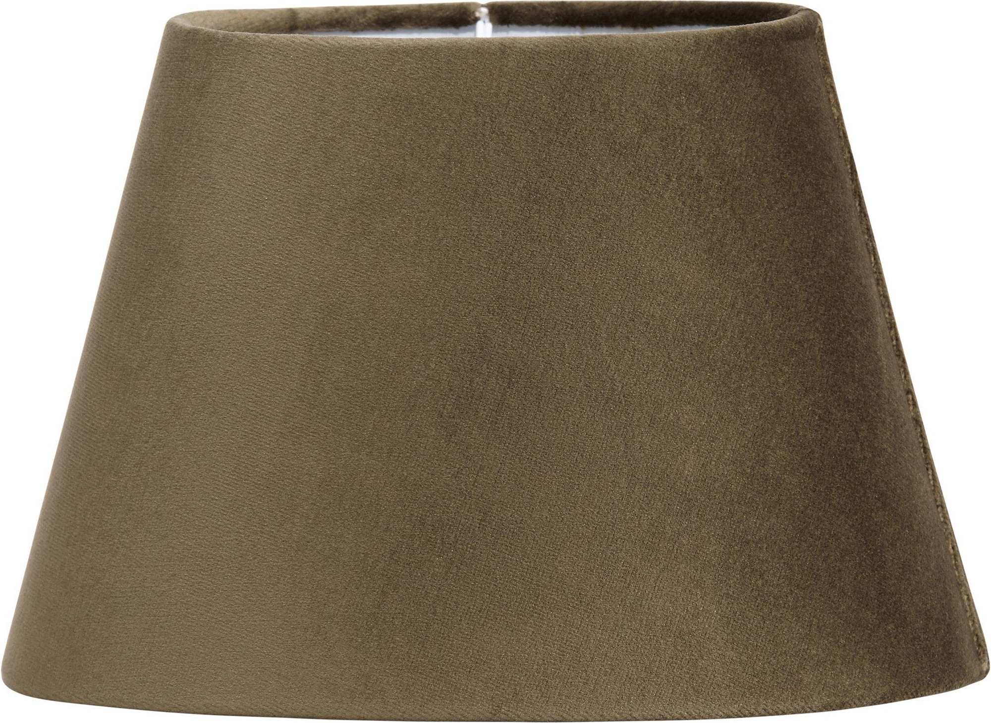 Oval Sammet lampskärm - Brun Oval Sammet lampskärm - Brun