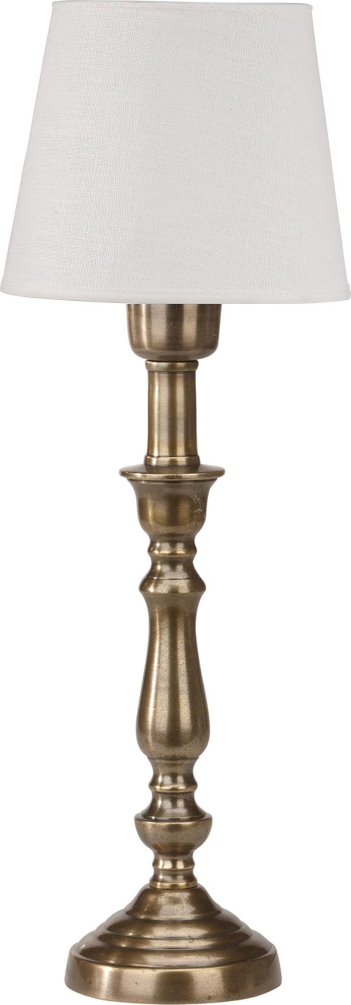 Therese tafellamp - Gebroken wit/antiek messing