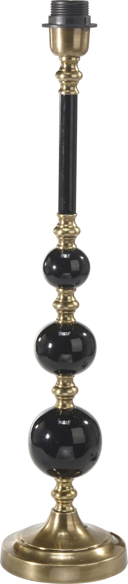 Abdij lampenvoet - Zwart/messing - 60 cm