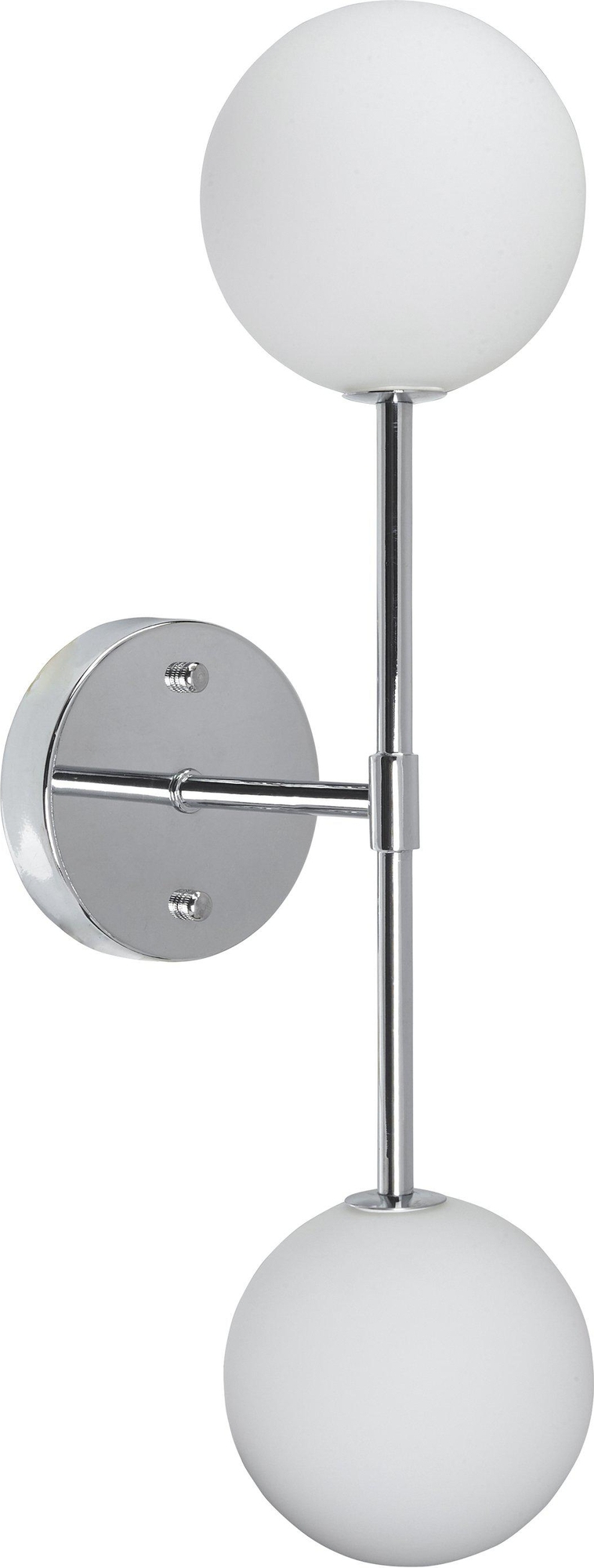 Sigma dubbele wandlamp - Chroom Sigma dubbele wandlamp - Chroom