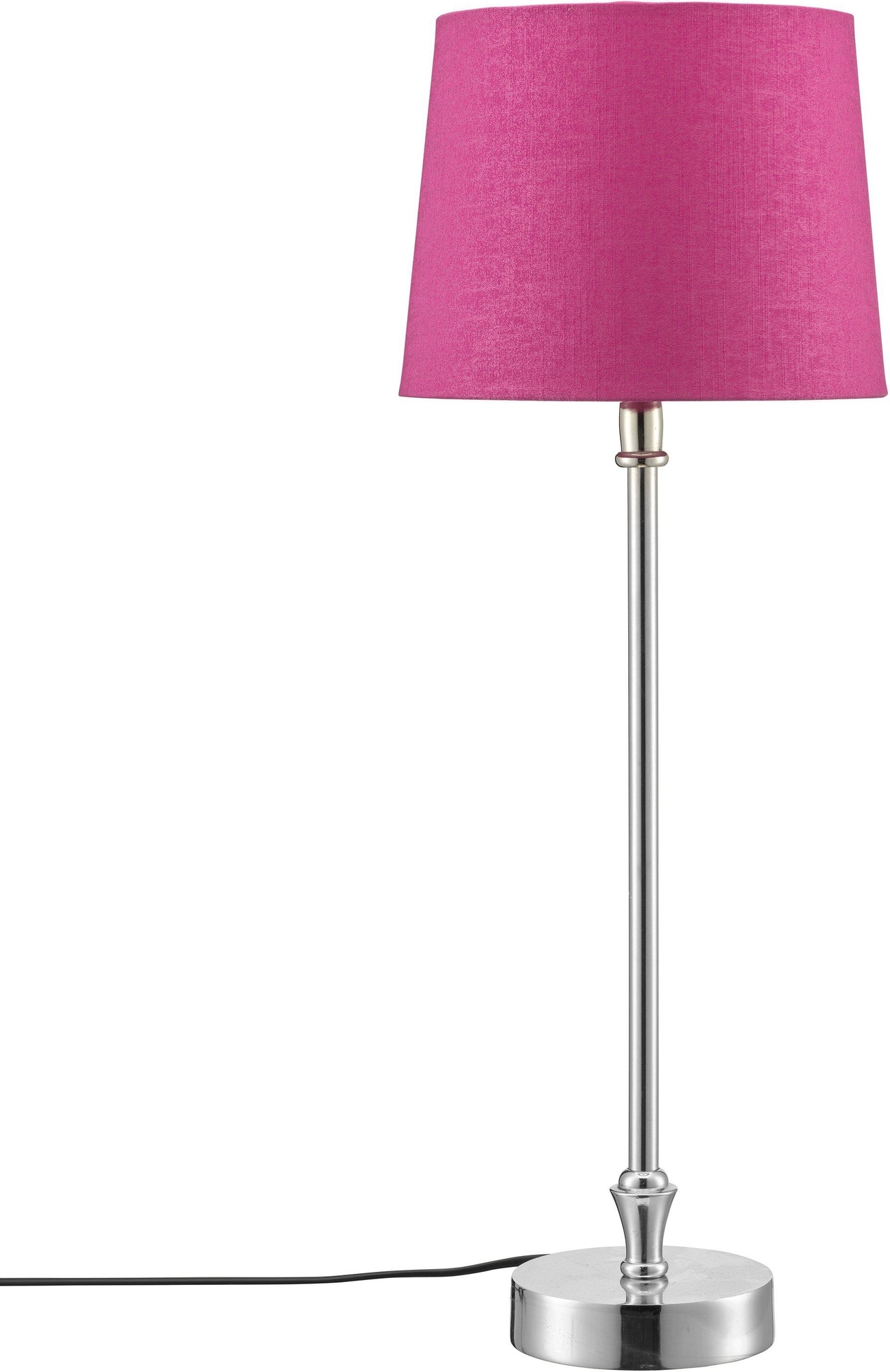 Liam tafellamp - Fuchsia/chroom - 56 cm