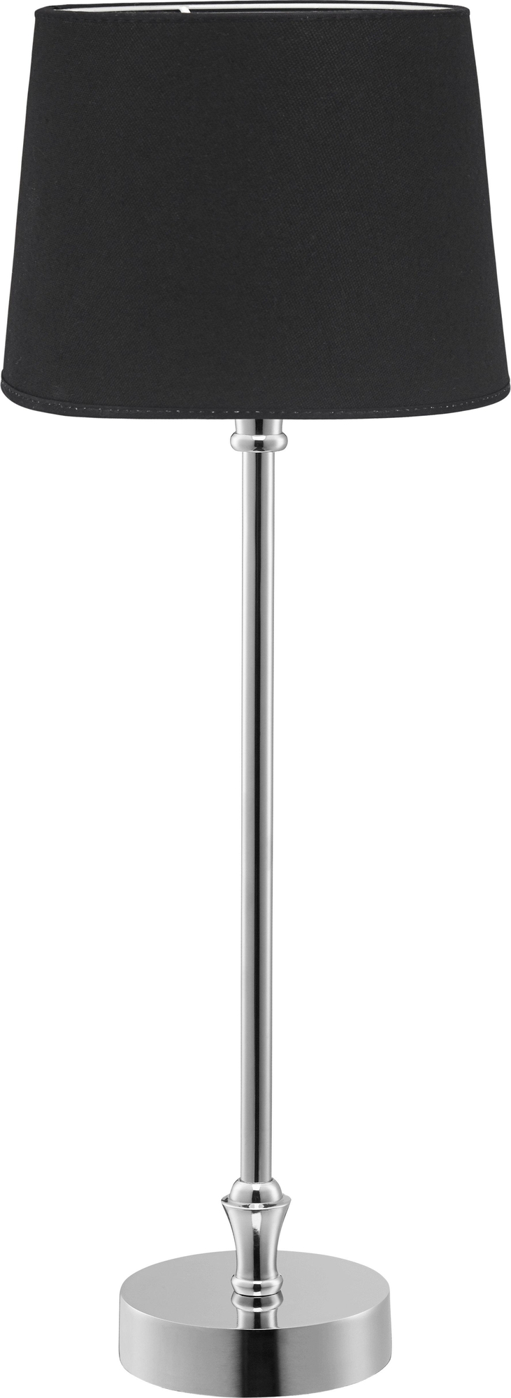 Liam tafellamp - Zwart/chroom - 59 cm Liam tafellamp - Zwart/chroom - 59 cm