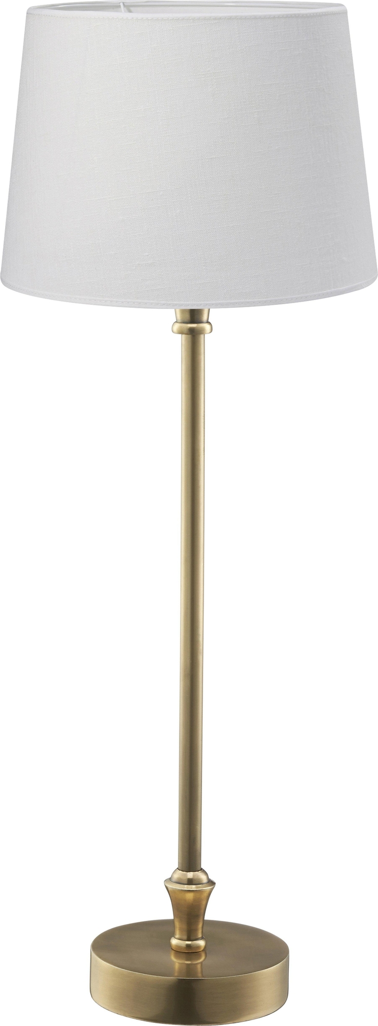 Liam tafellamp - Wit/messing - 59 cm Liam tafellamp - Wit/messing - 59 cm