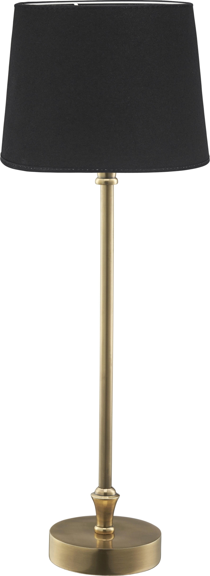 Liam tafellamp - Zwart/messing - 59 cm