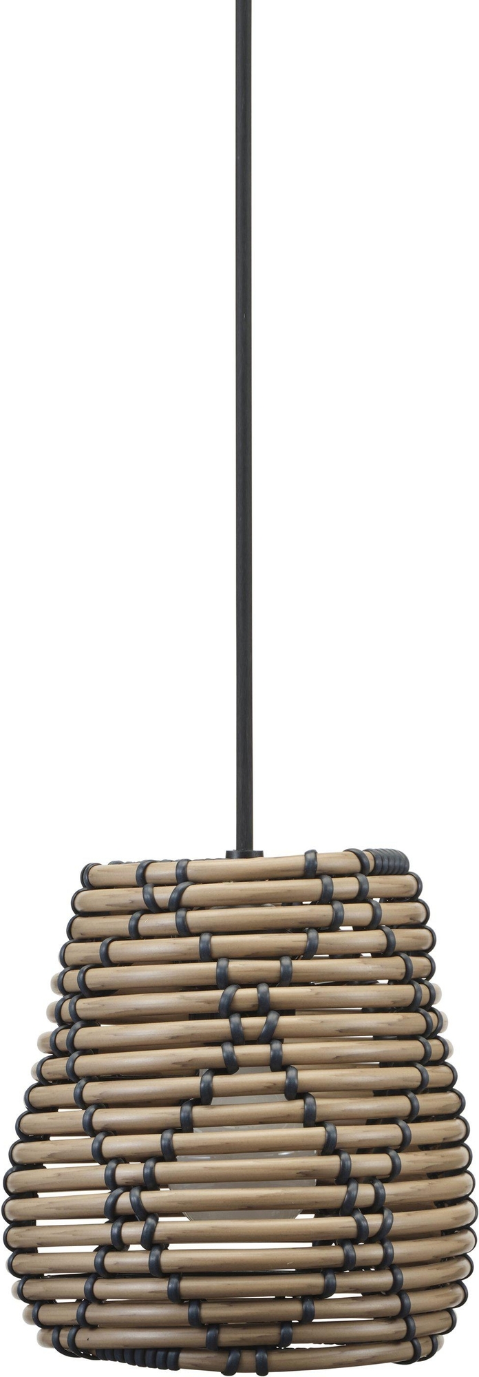 Lollo plafondlampenkap voor buitengebruik - Naturel/zwart